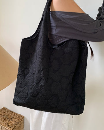 Nimer Flower Embossed Shoulder Bag